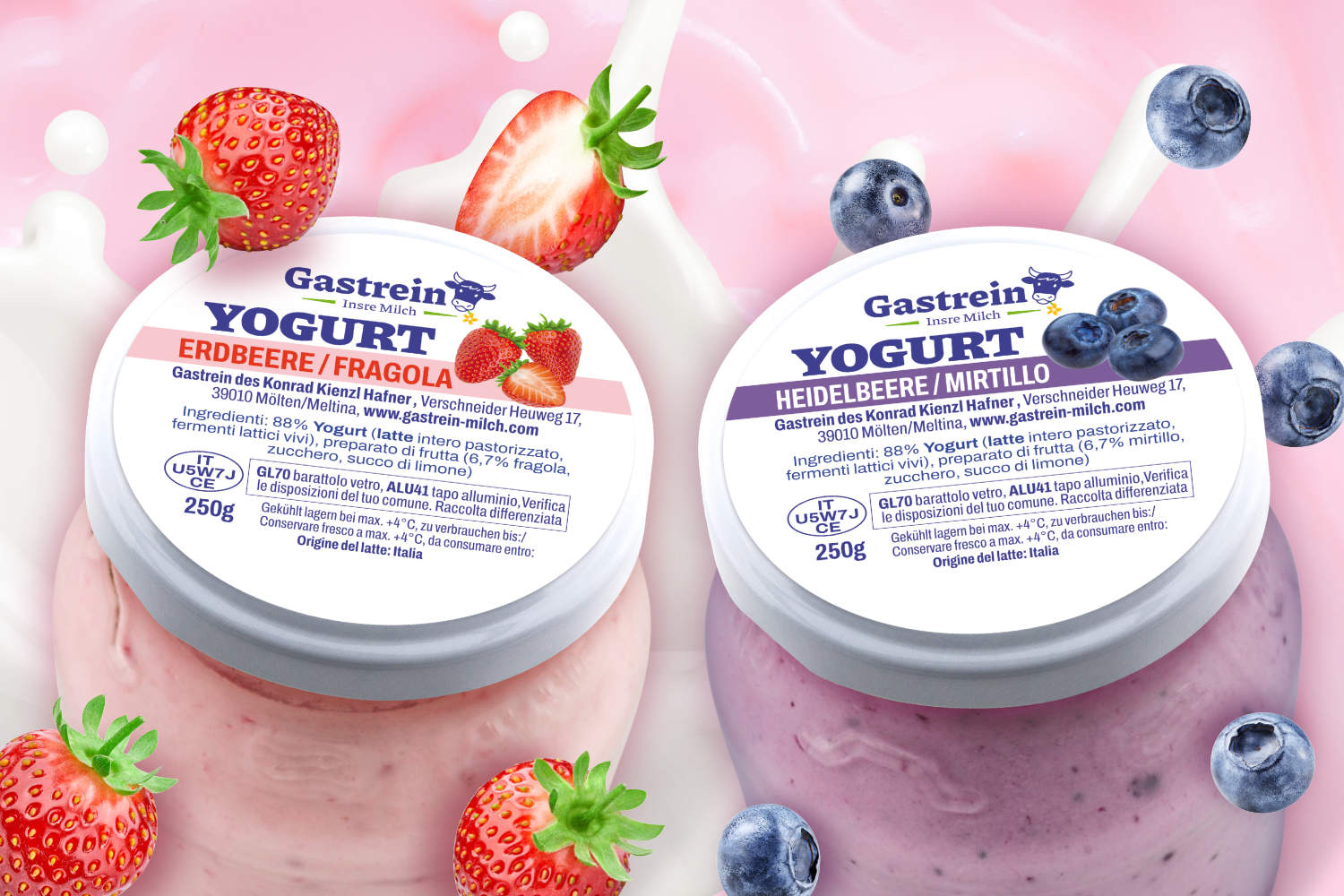 Frisches Gastrein Joghurt.