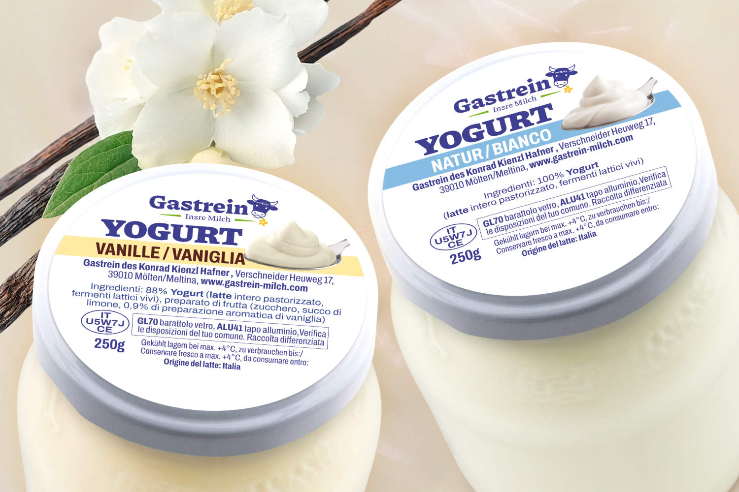 Frisches Gastrein Joghurt.