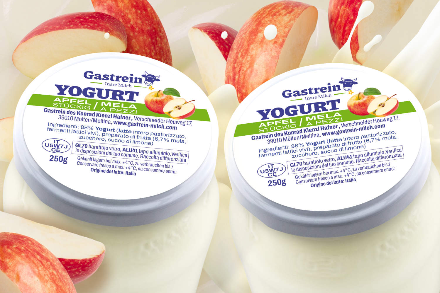 Yogurt fresco di Gastein.